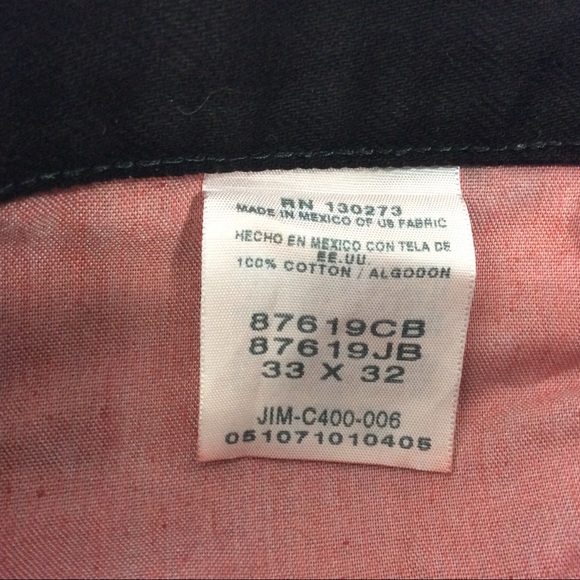 Bleach It And Dye Jeans John Rankine Art 33/32 Black Pink Upcycled Rustler Jeans - Picture 6 of 8